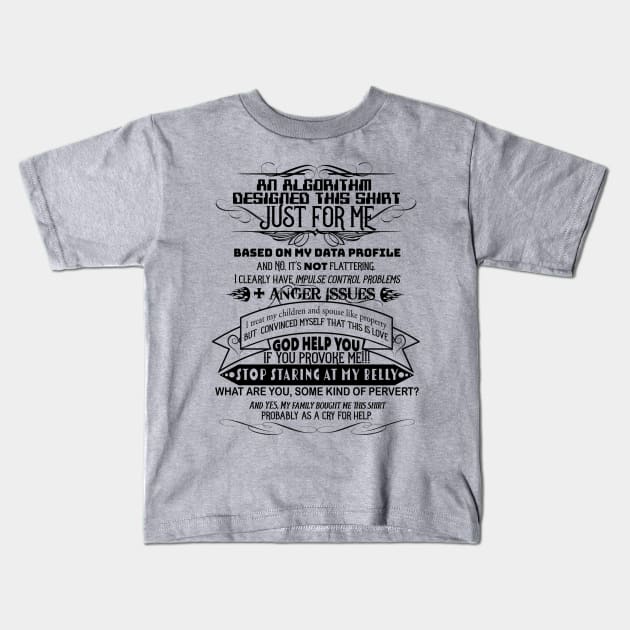 Algorithm Design Kids T-Shirt by JoshForeman